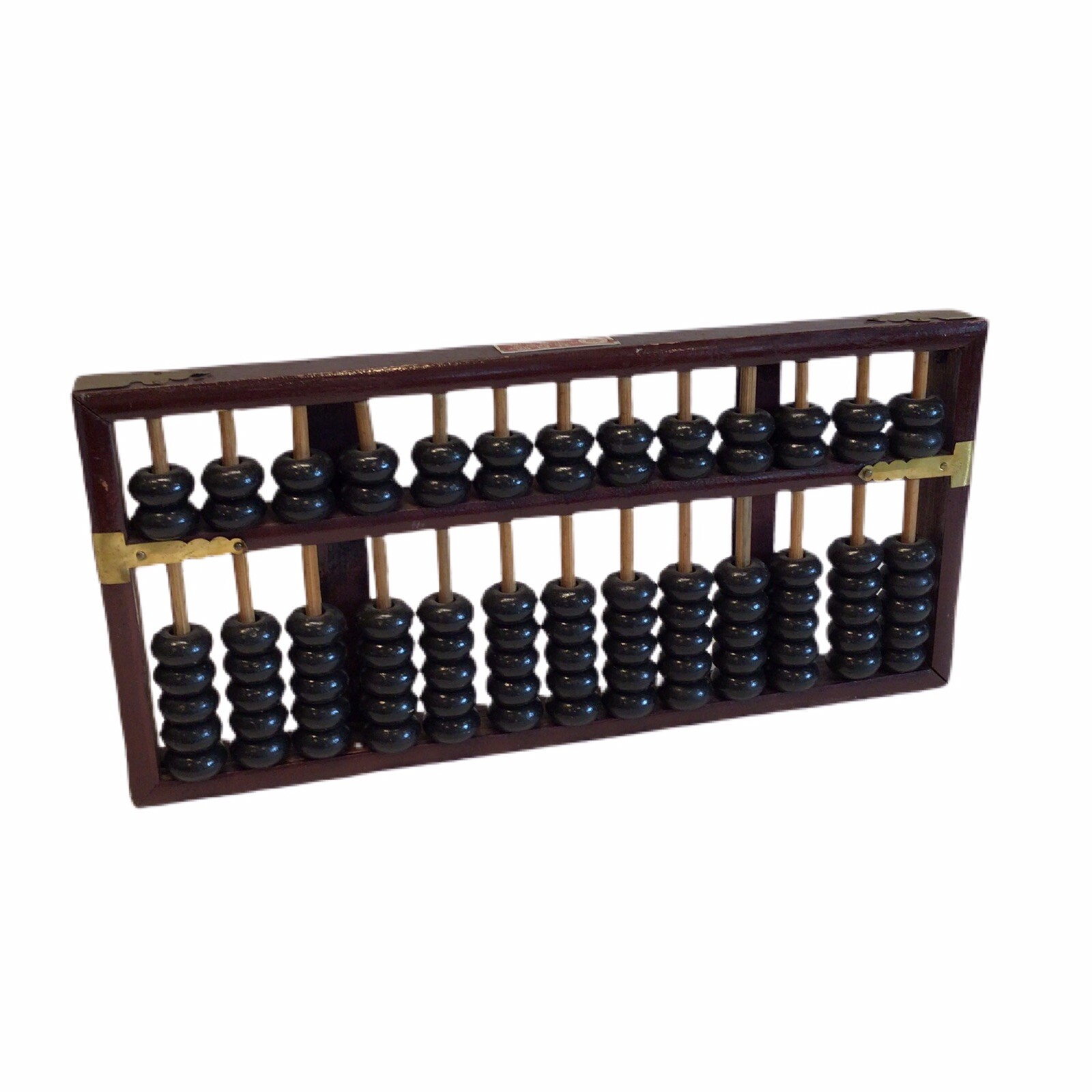 VINTAGE PEONY BRAND ABACUS WOOD & BRASS PEOPLE’S REPUBLIC OF CHINA