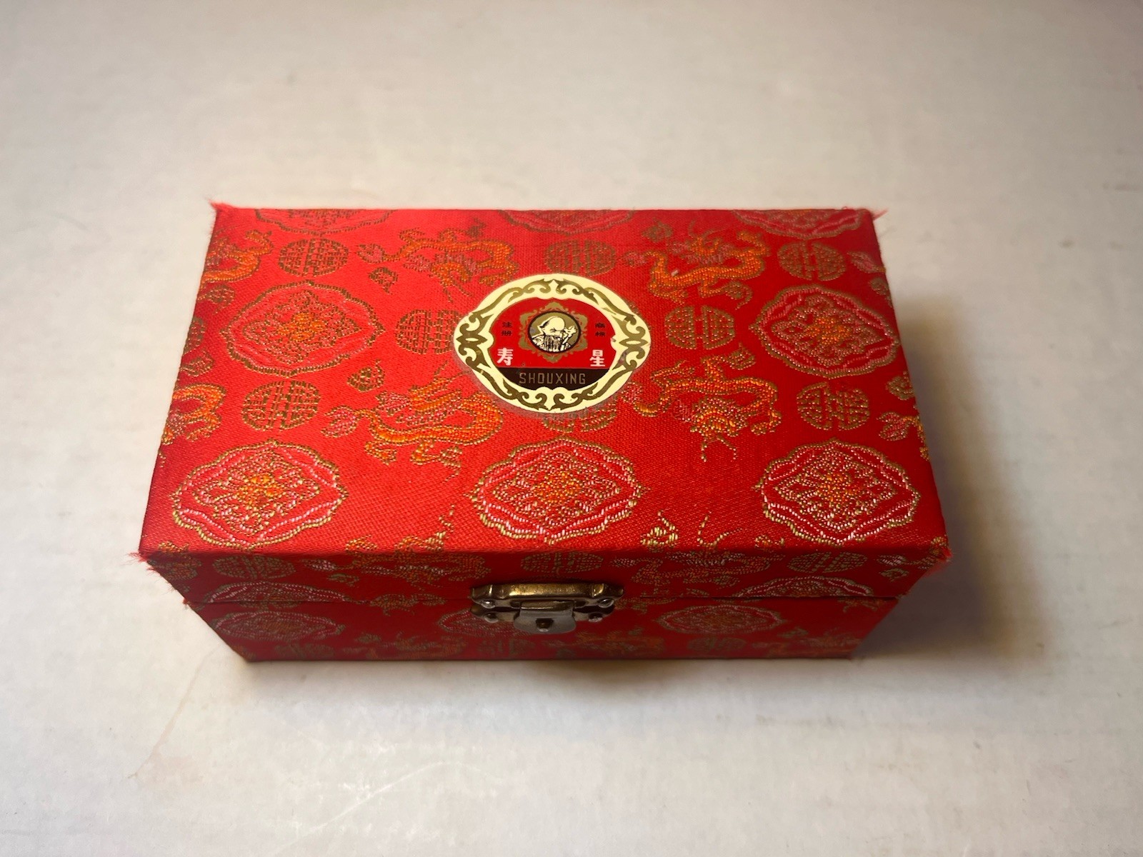 Shou Xing Baoding Ball Storage Gift Box Chinese Wood Case