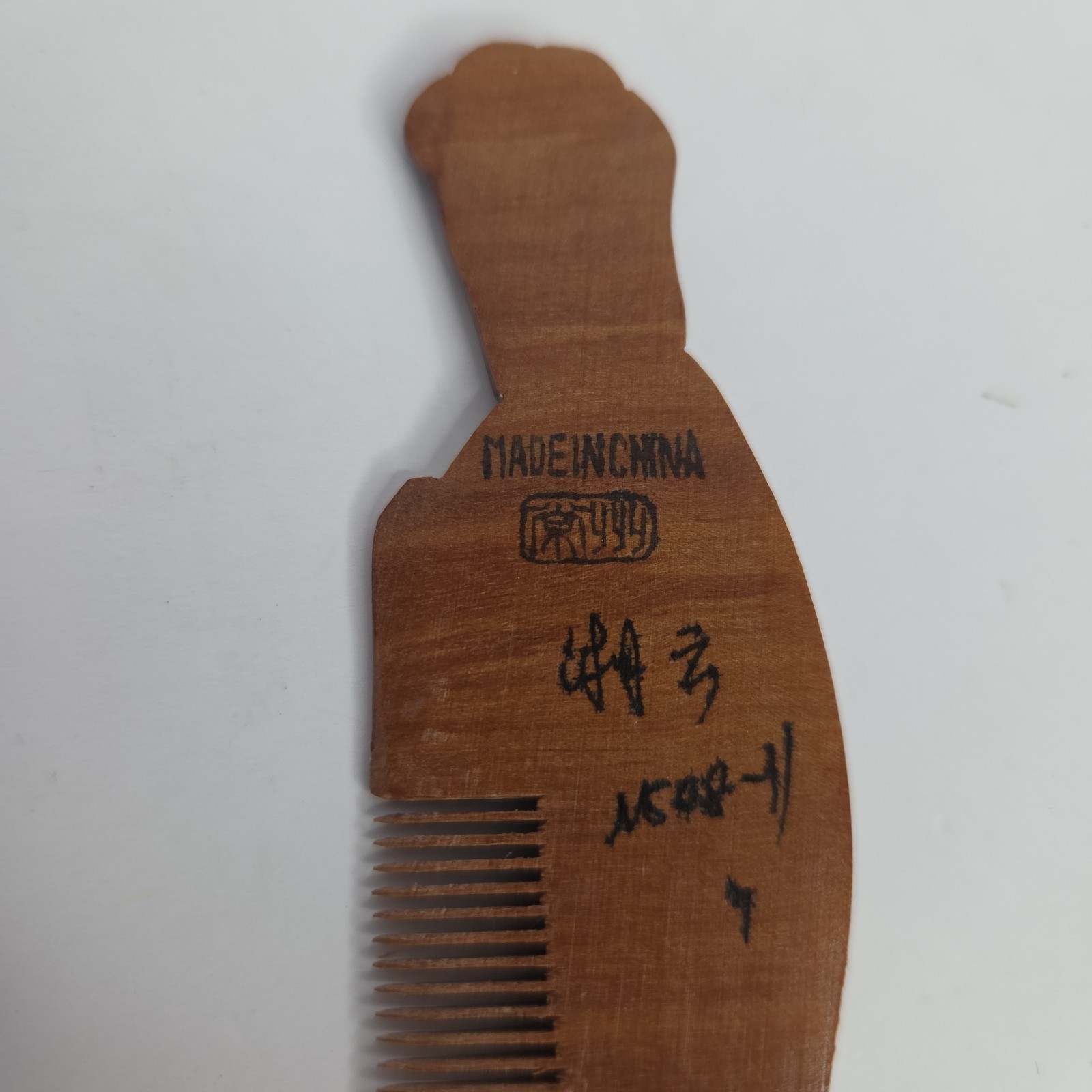 Wood Hair Comb Girl Comb China Gong Shu Ming Bi Folk Art Chinese Com 4.5 Inch