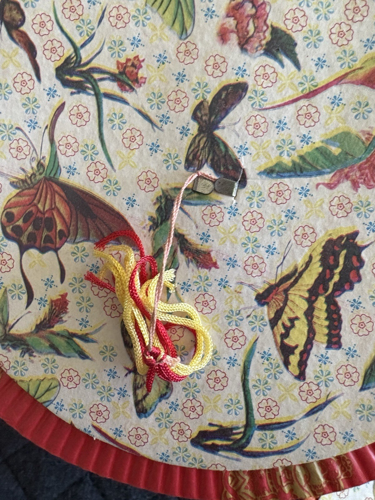 Lot-3 Mid Century Chinese Red Paper Lanterns Prosperity Festival Bright Future