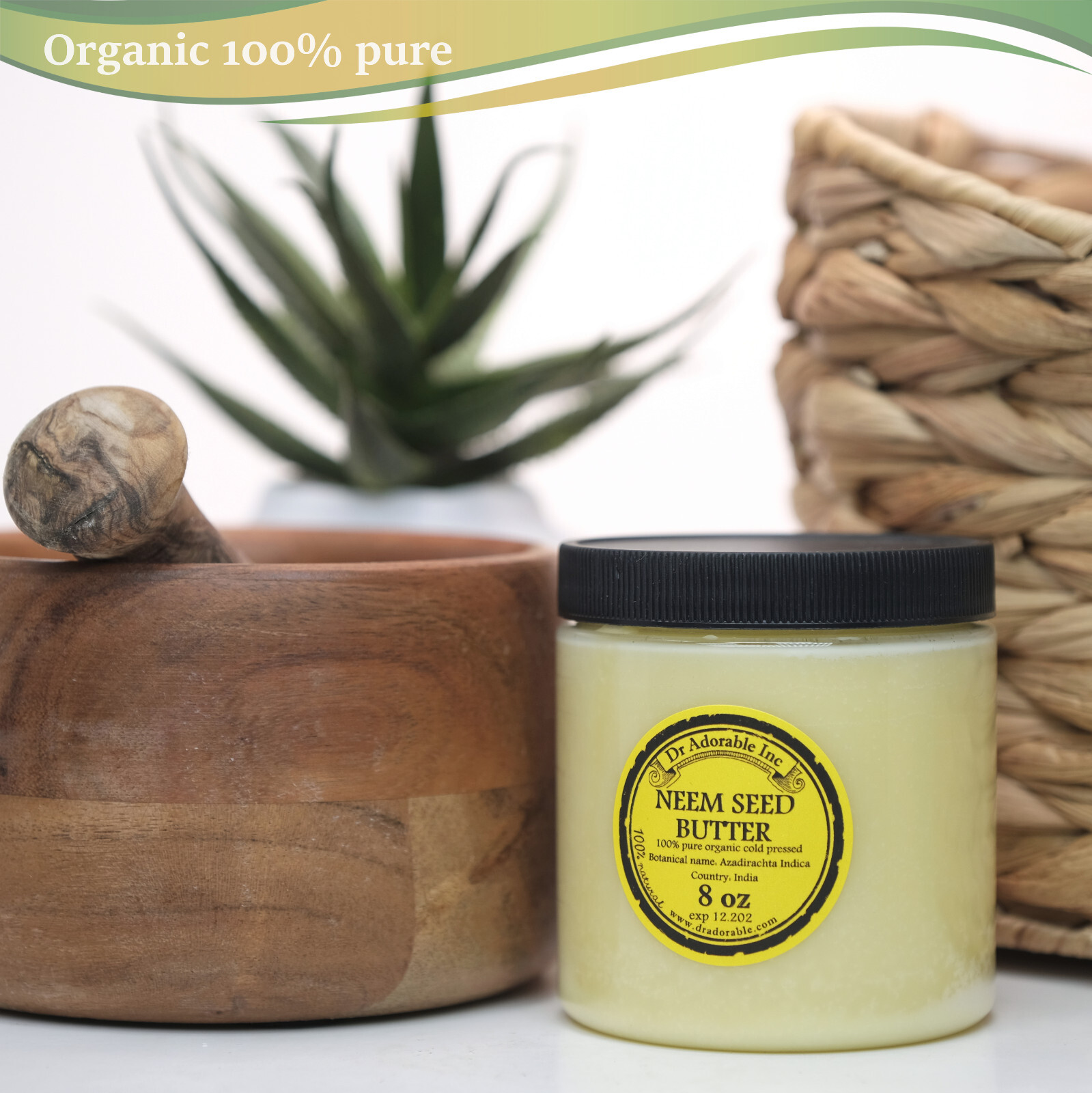 Natural Neem Seed Butter 100% Pure Raw Cold Pressed You Pick Size Free Shipping
