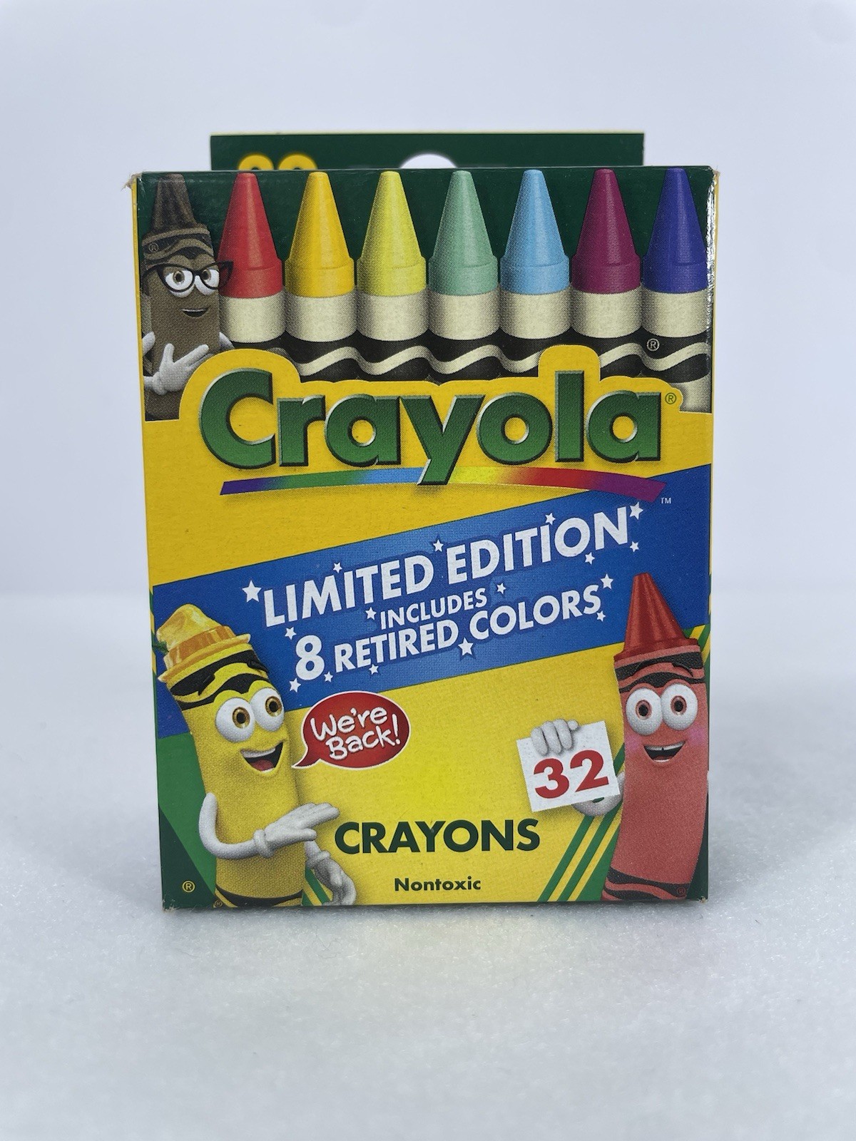 2025 Limited Edition 32 Pack Crayola Crayons With 8 Retired Colors