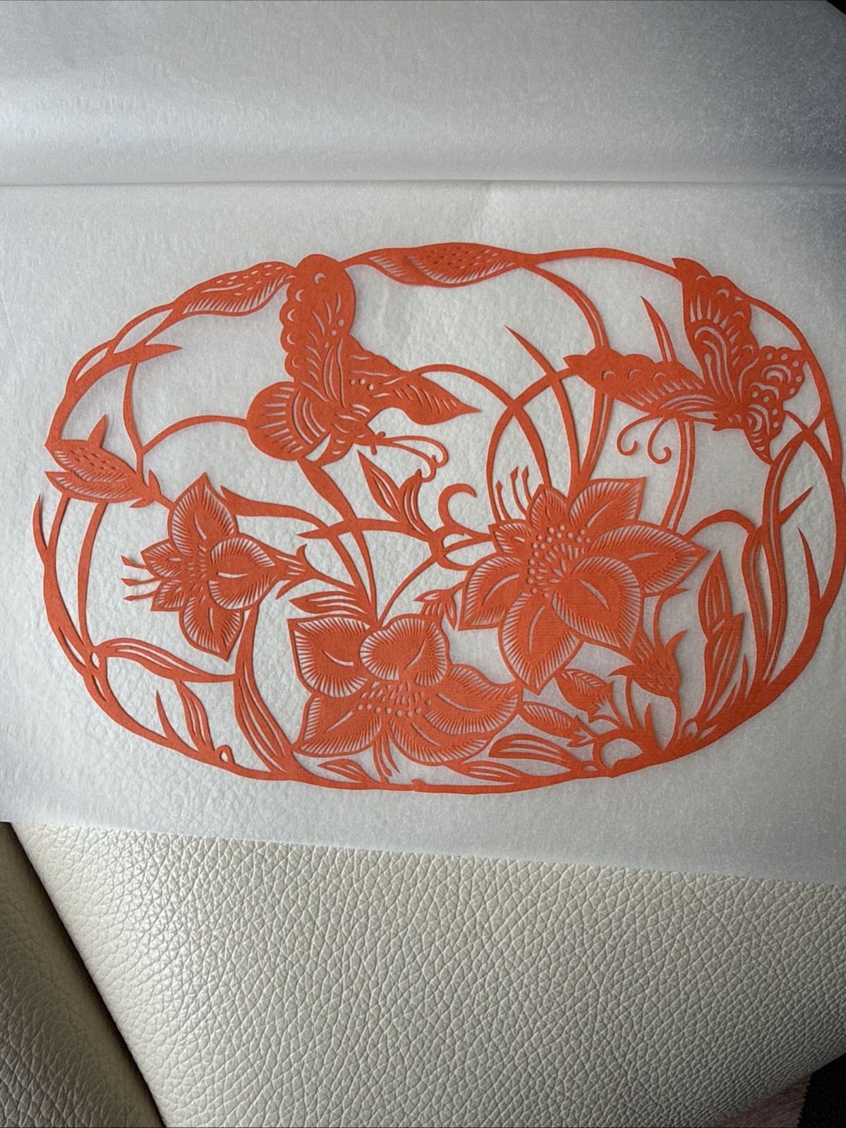 Vtg 10 pc Lot Set Paper Cut Out Folk Art Artwork Chinese ~5×7