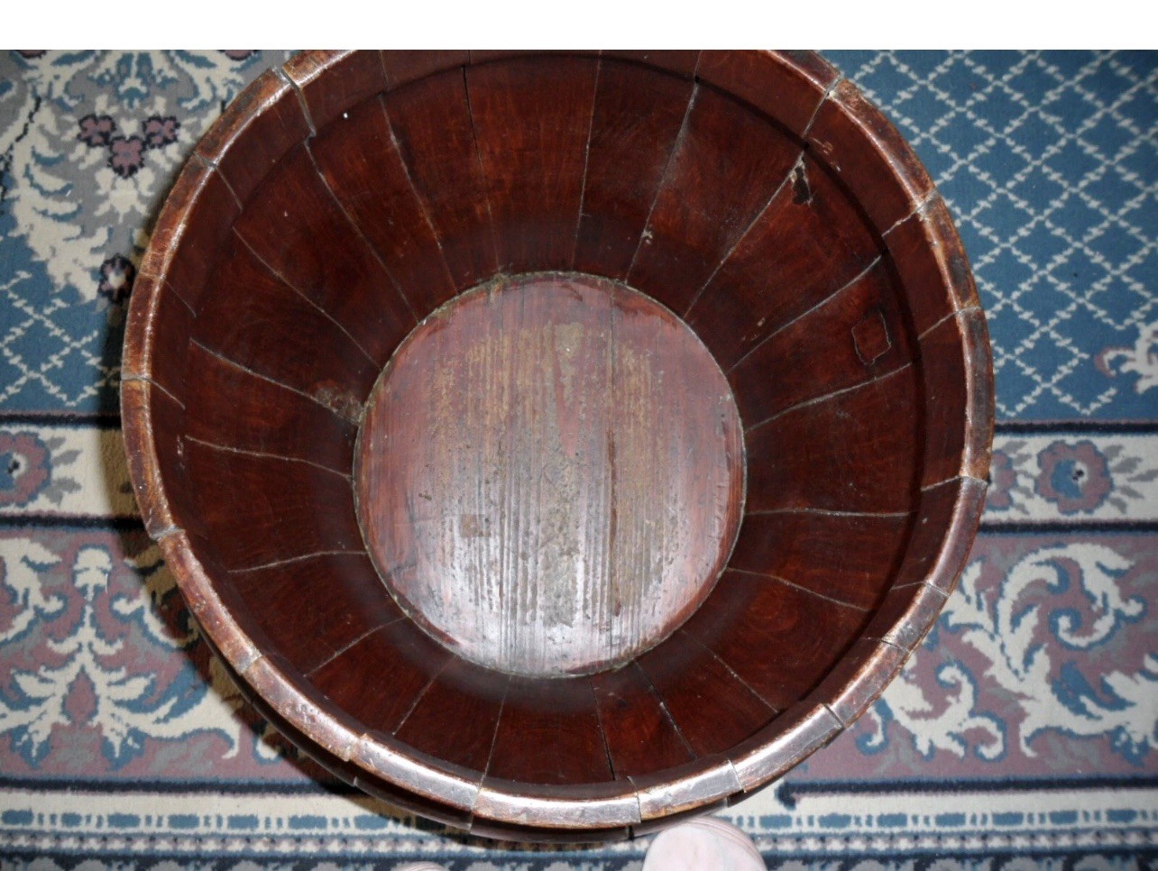 Antique Chinese Wood Rice Barrel Solid Wood