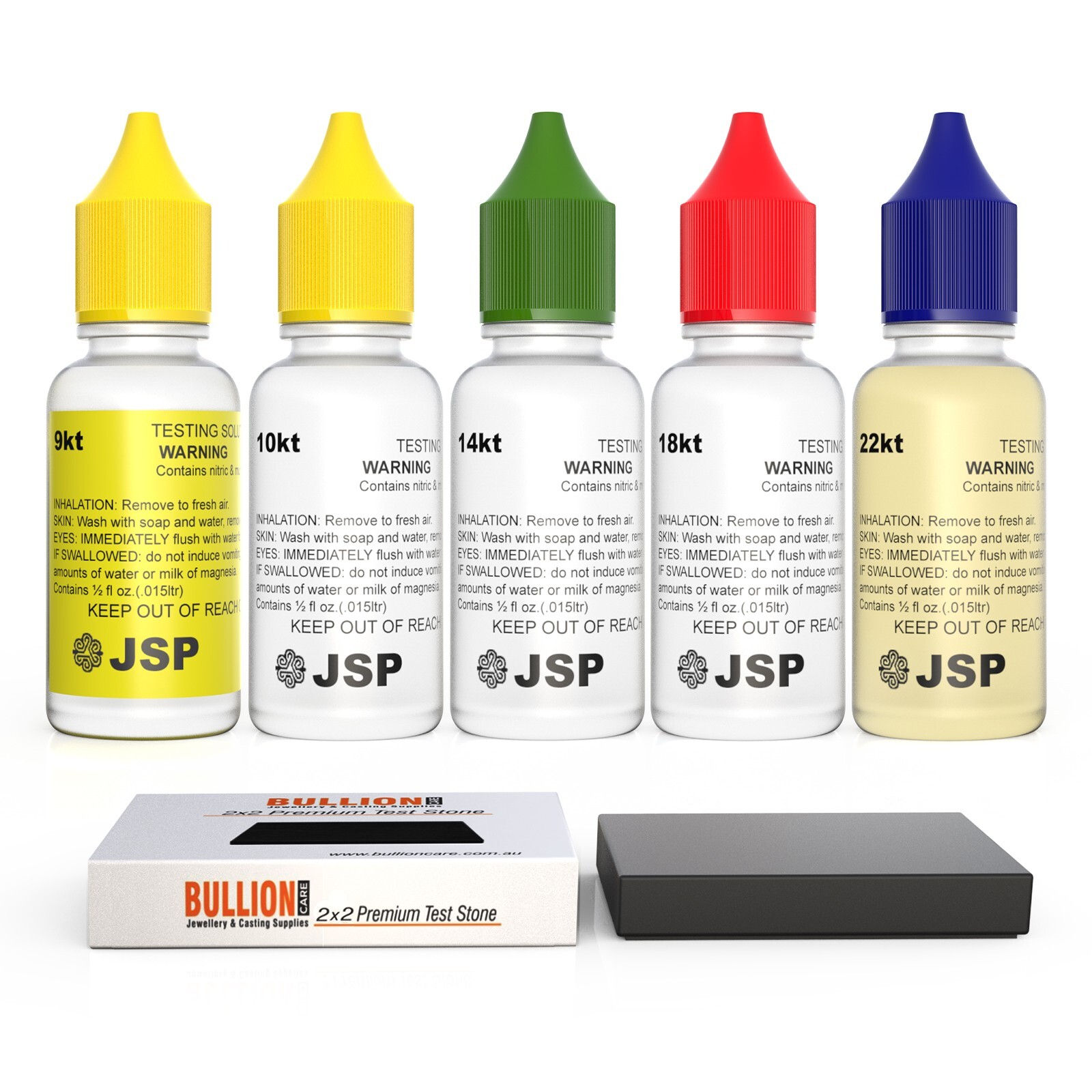 Gold Jewellery Acid Care Test Kit – Test 9k, 10k, 14k, 18k, 22k Slate Stone Tool