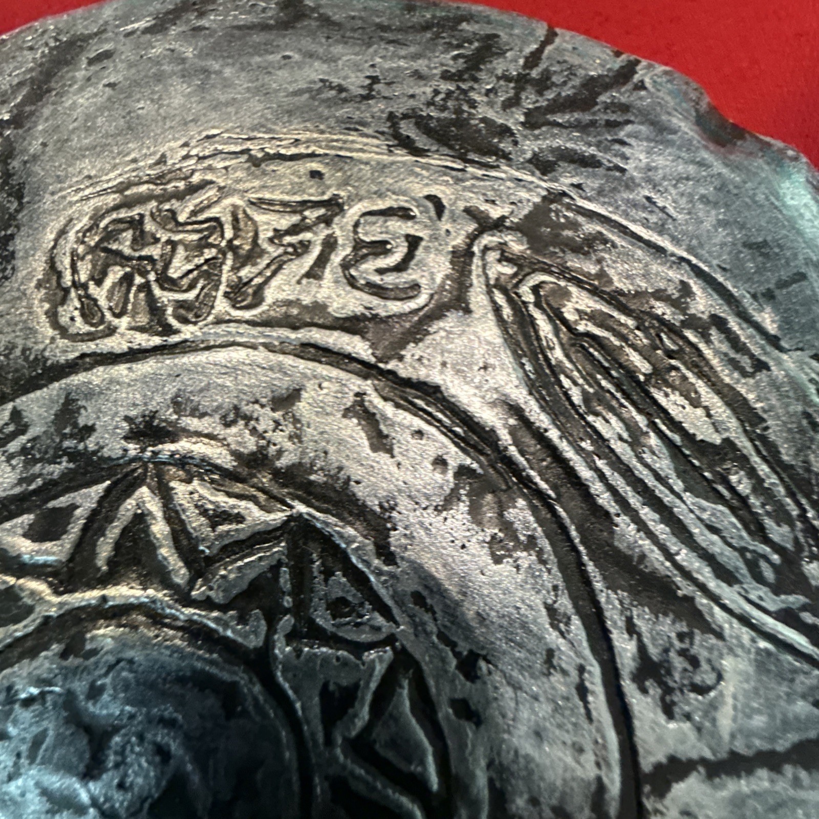 7.5″ Diameter Dropa stone Replica found near the Bayan Har Mountains in China