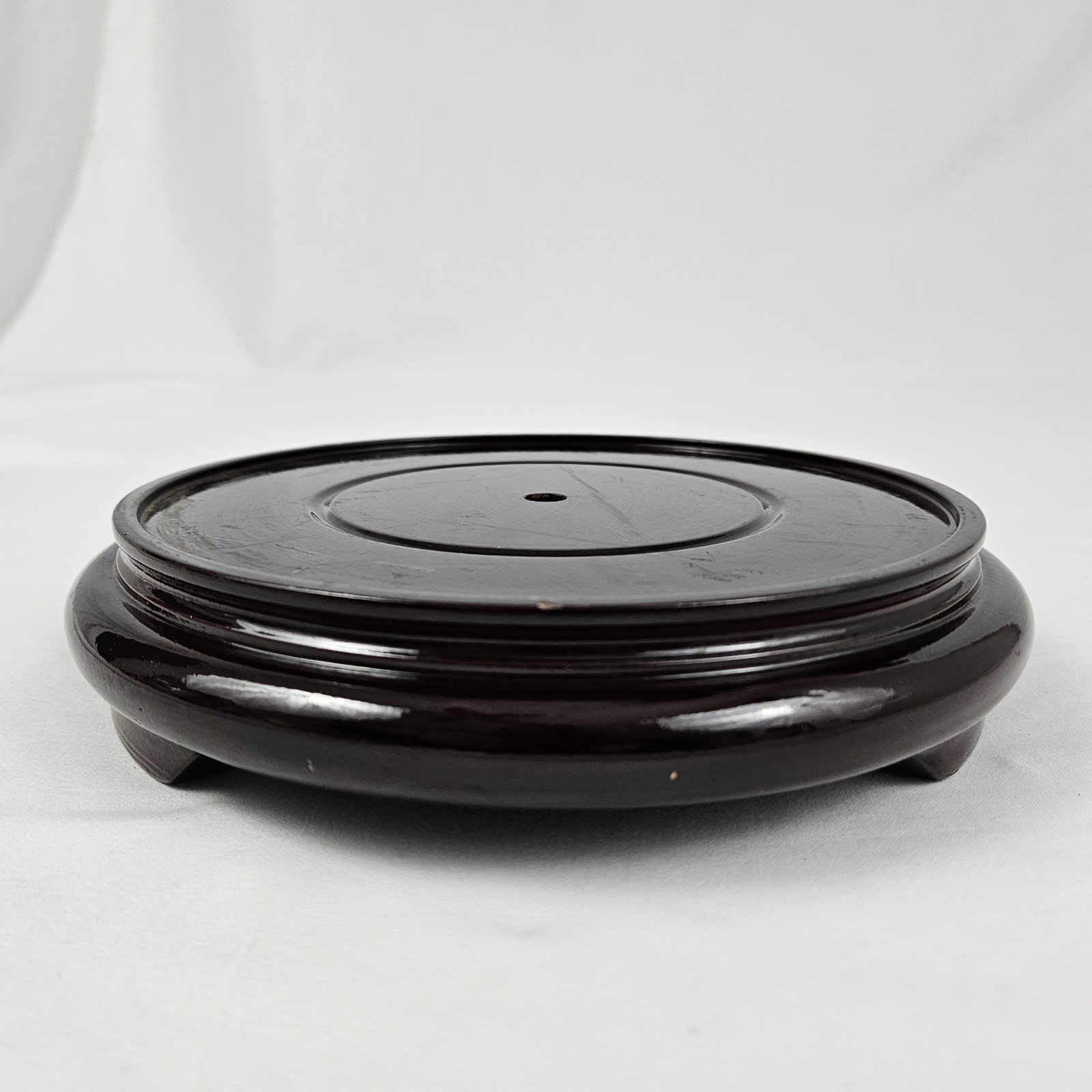 Rosewood Pedestal Solid Wood Round Base Display Stand for Vase Statue Gift 7″