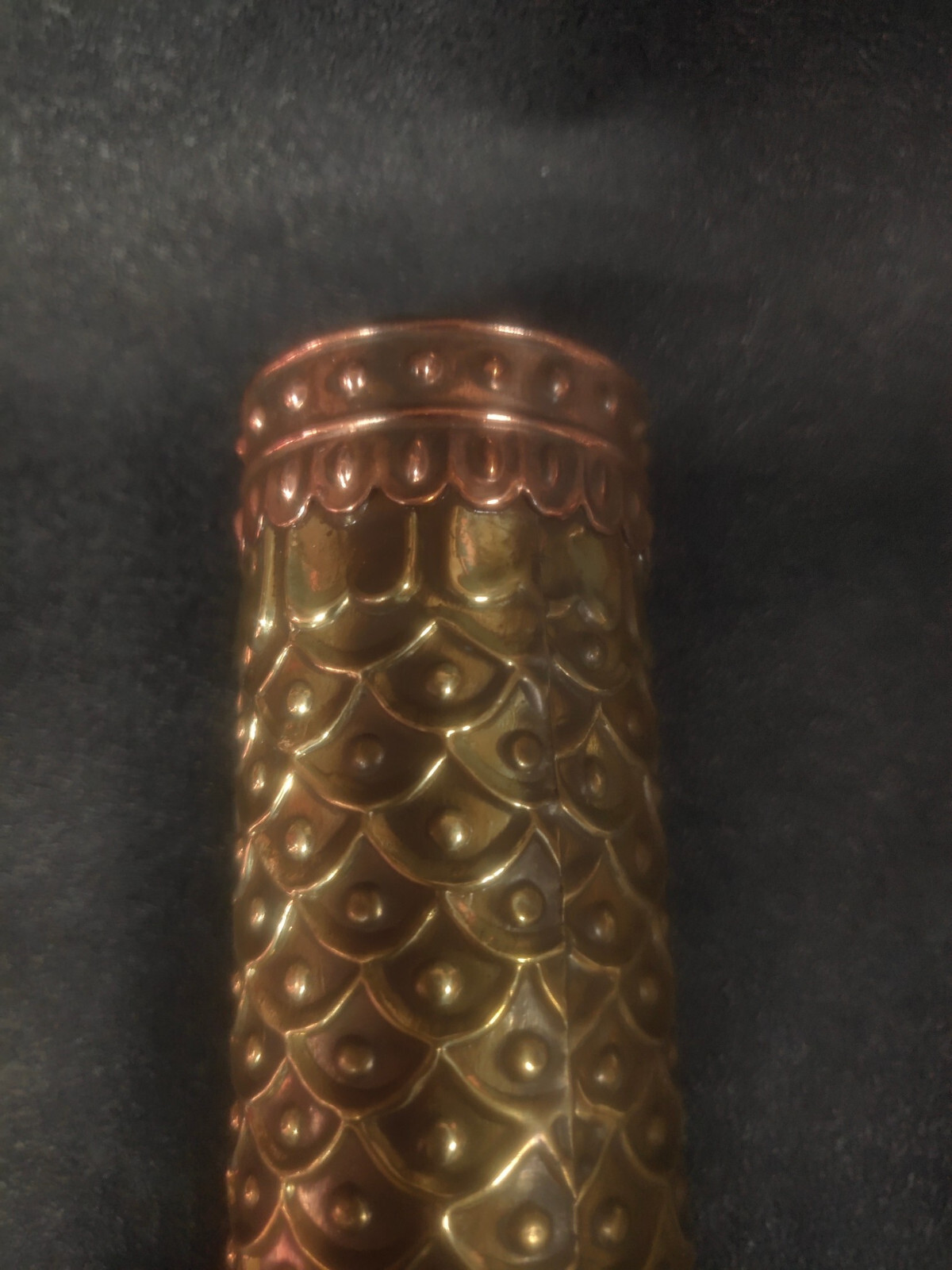 19cm noble brass copper carved cloud See Wonderful Scene optical kaleidoscope