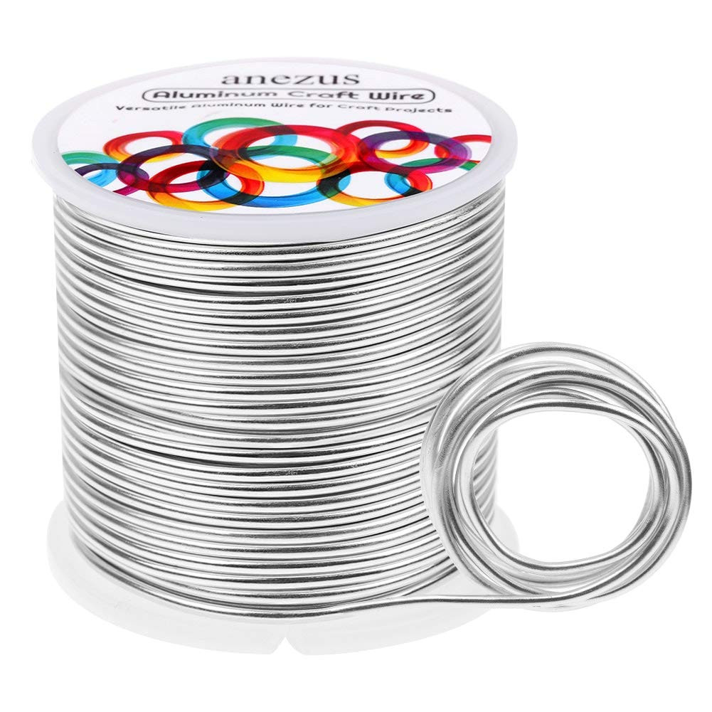 12 Gauge Aluminum Wire 100 Feet – 2Mm Metal Armature Bendable Sculpting Wire for