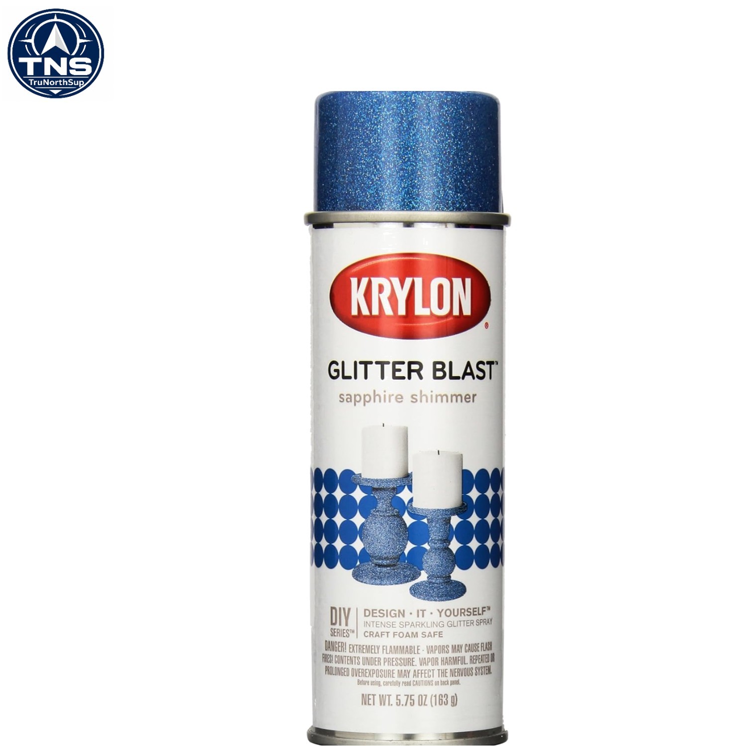 Sparkling Glitter Spray Paint in Sapphire Shimmer, 5.75oz – Perfect for Crafts