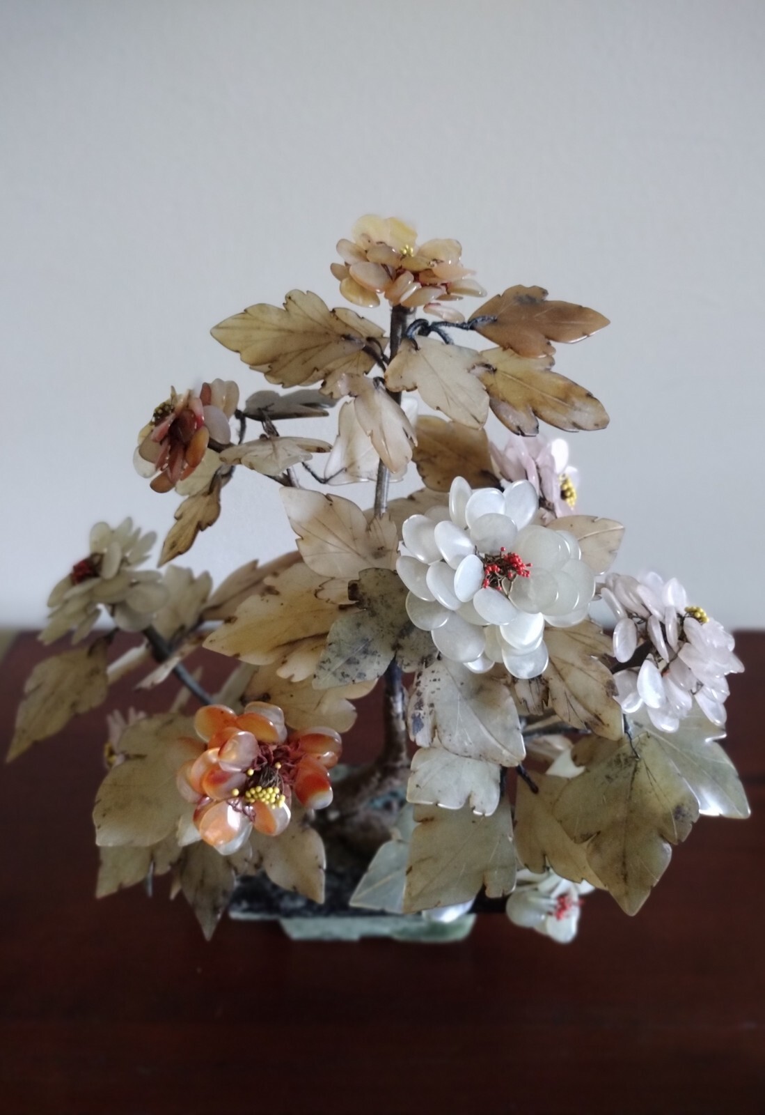 Oriental Stone Bonsai Jade Tree, 13.5″ Tall, 12.5″ Long, 8″ Wide