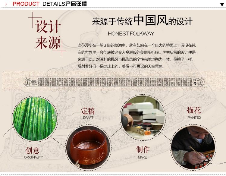 Handmade Bamboo Root Ashtray Mini Bamboo Ash Holder Office Home Decor