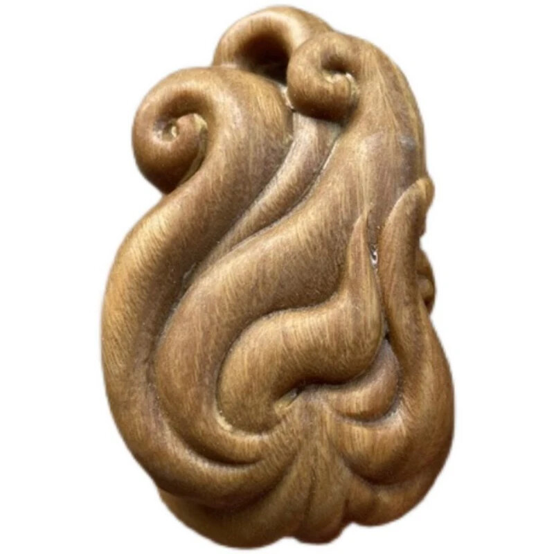 Natural Green Sandalwood Solid Wood Carving Handlebars Creative Stationery