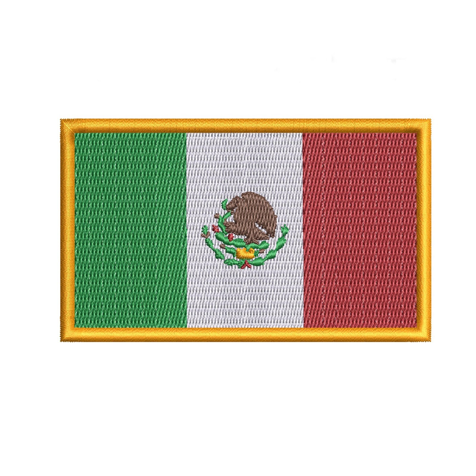 Mexico State Flag Patch Embroidered Iron-on Badge DIY Applique