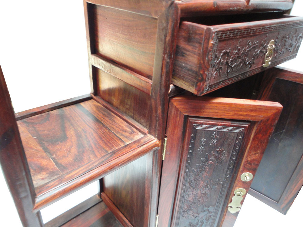 Chinese African Rosewood Desktop Display Chest vs127