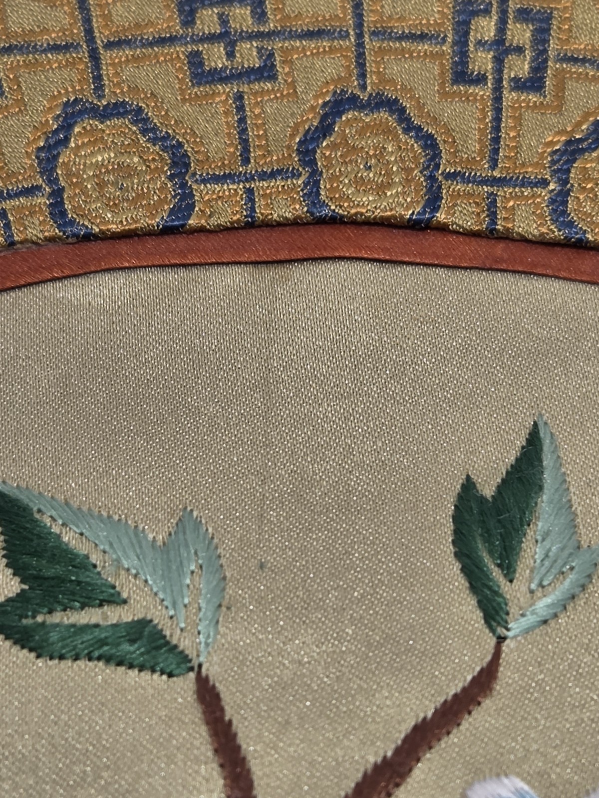 Vtg Chinese Silk Mats & Runner Embroidered Butterfly Flower Asian Table Decor