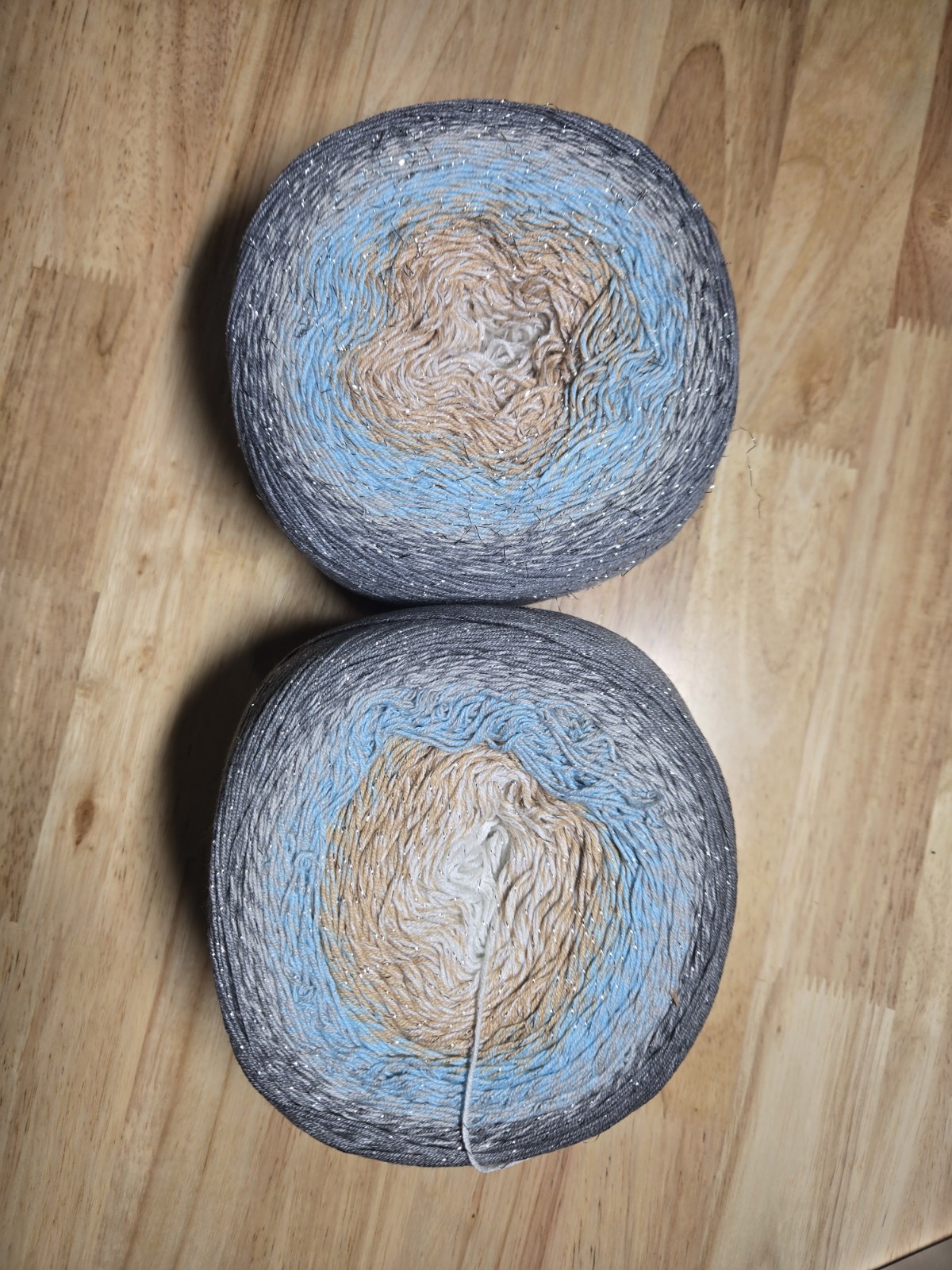 Self Striping Cotton Blend – Mill Ends, Colorway Yarn Art 3268, Size 1 – 18.4oz