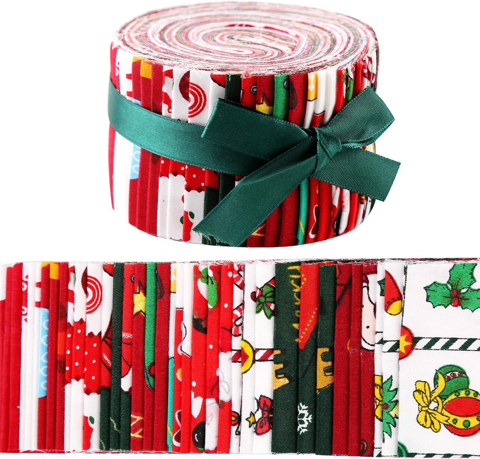 Jelly Roll Fabric, Pre-Cut Jelly Roll Fabric Strips for Quilting, Jelly Rolls…