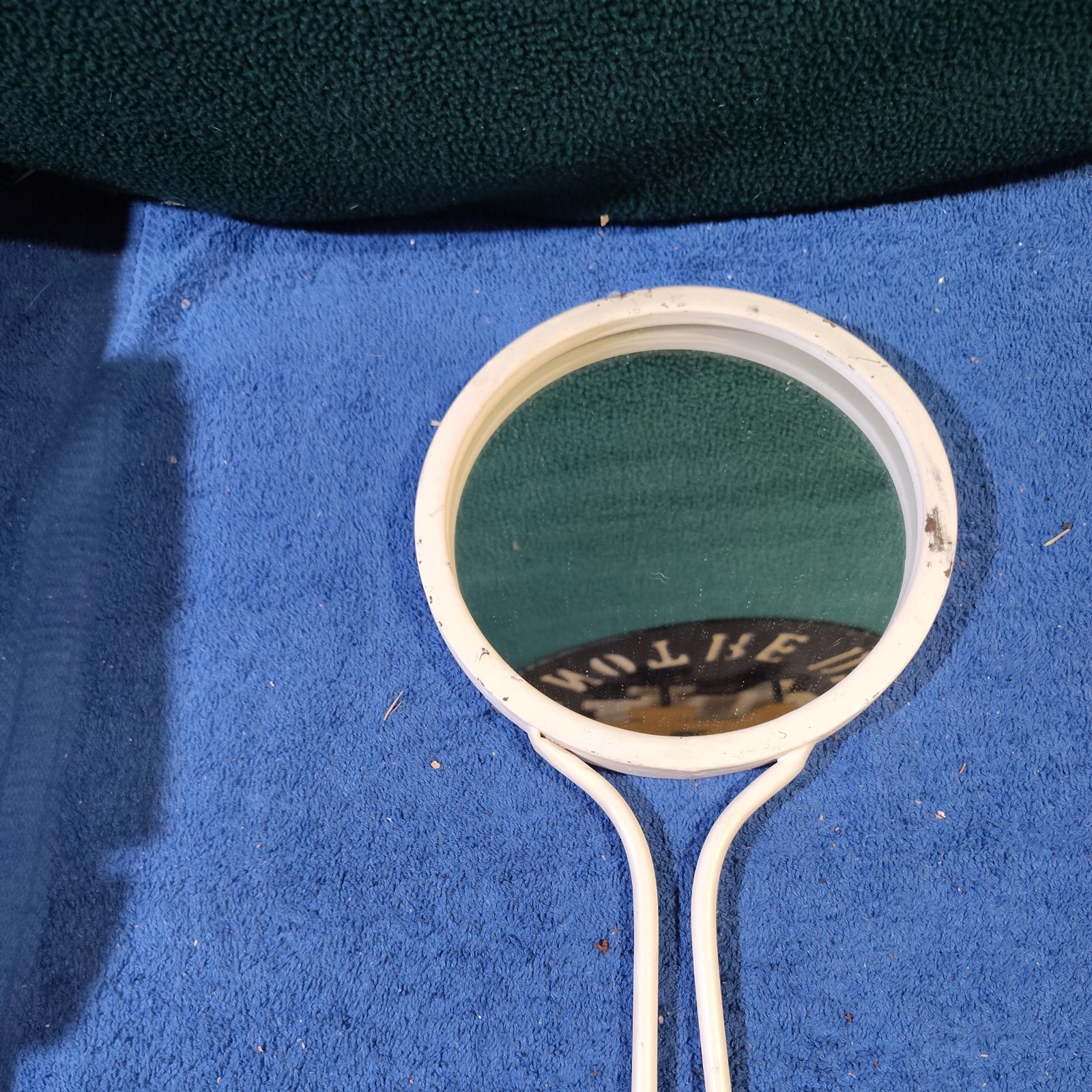 Vintage Antique AsianHand Mirror 8 inch (can hang on wall)