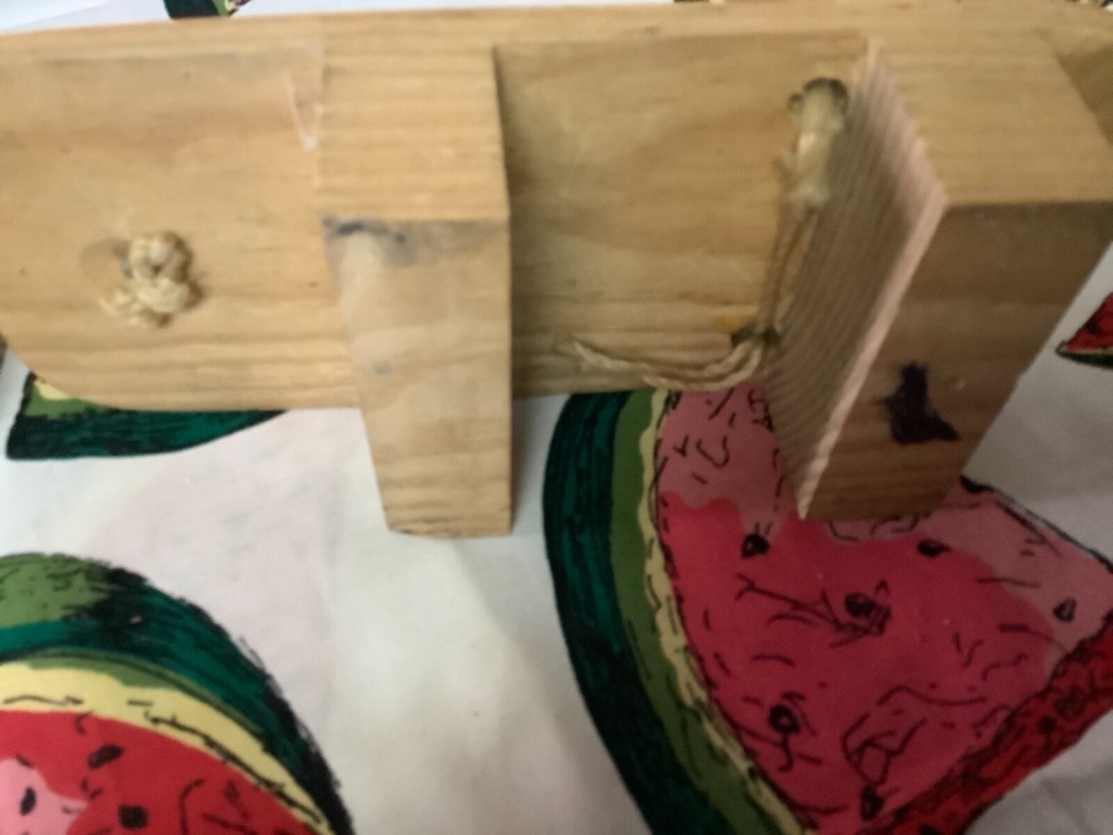 CHINESE WOODEN KIMONO CLOGS 8” Long 3 1/8” Wide