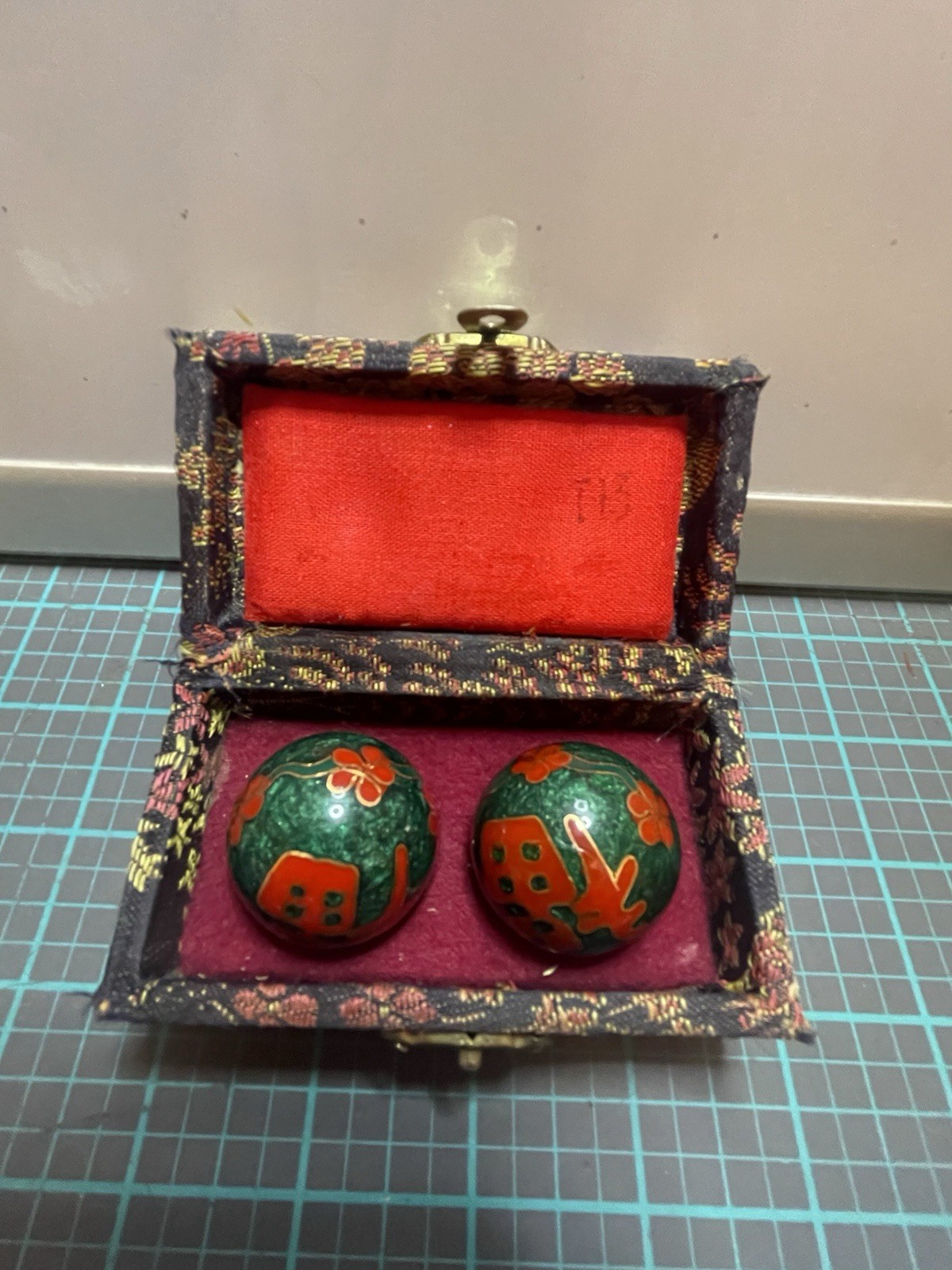 Chinese Baoding Stress Music Chime Meditation Balls Good Fortune Shou Xing