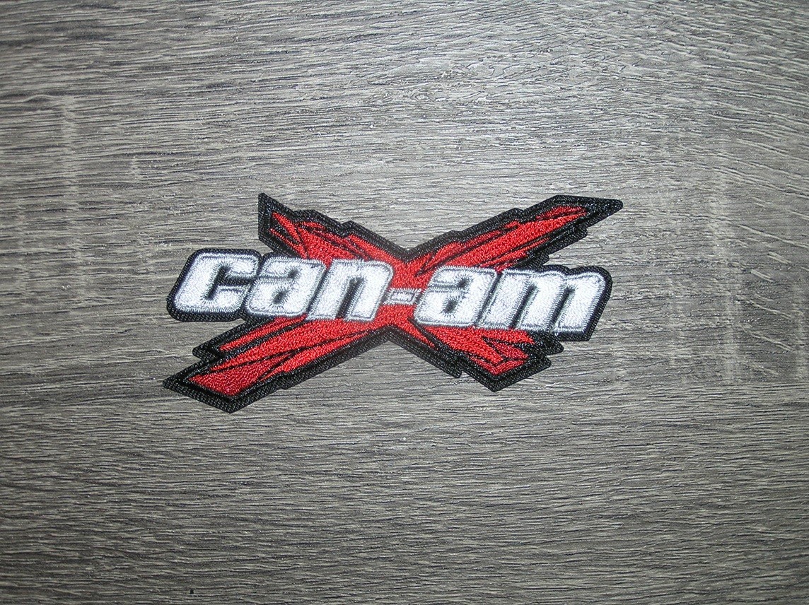 Can-Am Motorcycle ATV Off Road Embroidered Iron On Patch 4″ x 2″