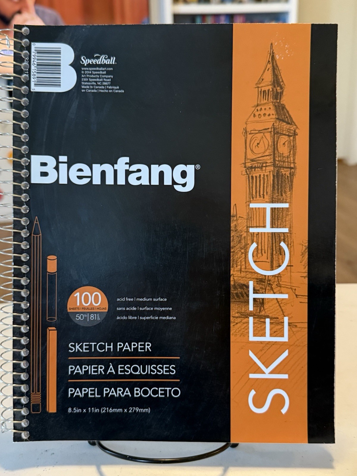 Speedball Art Products Bienfang Spiral Sketch Book 8.5″X11″ 100 Sheets