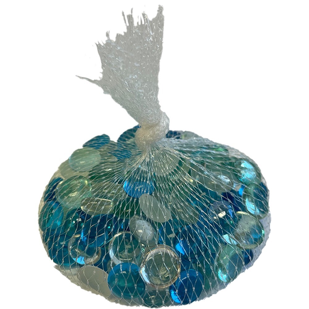 Admiral Blue Mix Glass Nuggets 12oz bag Flat Glass Gems For Glass Projects