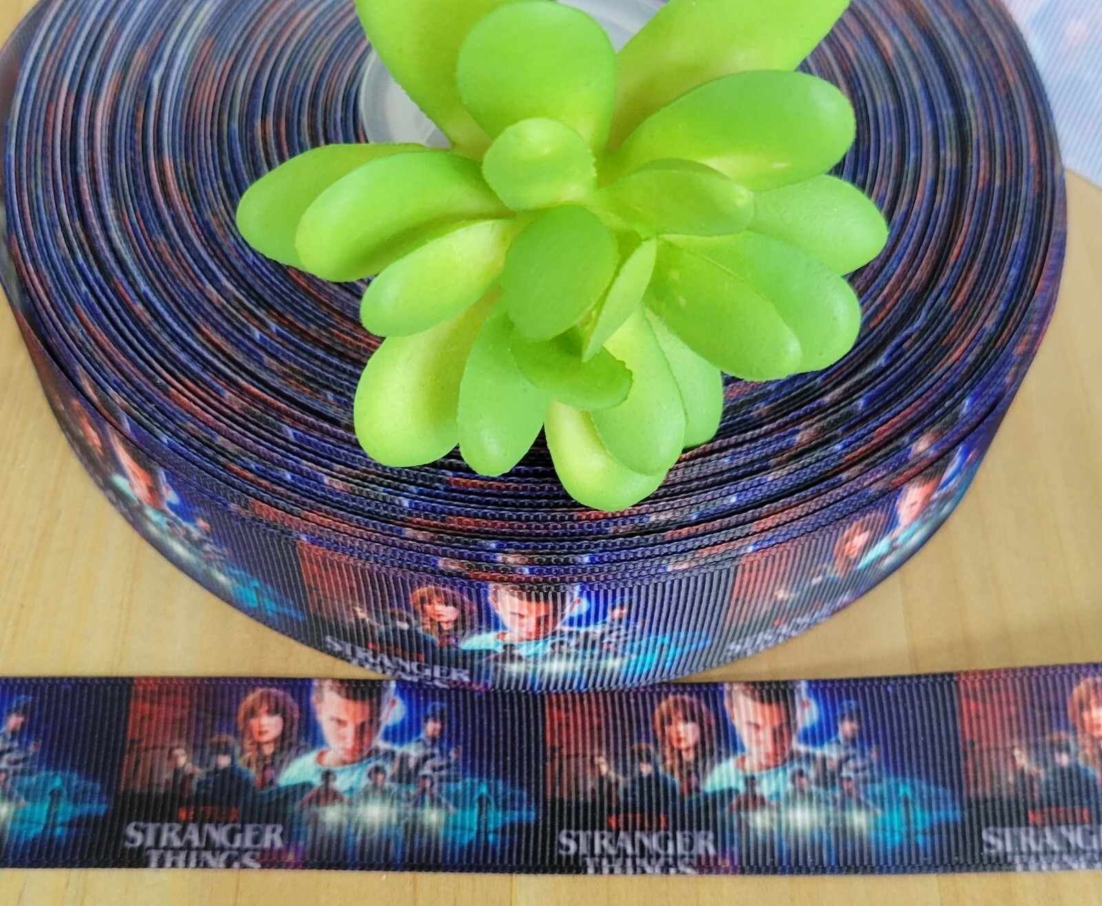 1 Inch (1 YD) Stranger Things Grosgrain Ribbon Eleven Will Max Mike Joyce Dustin
