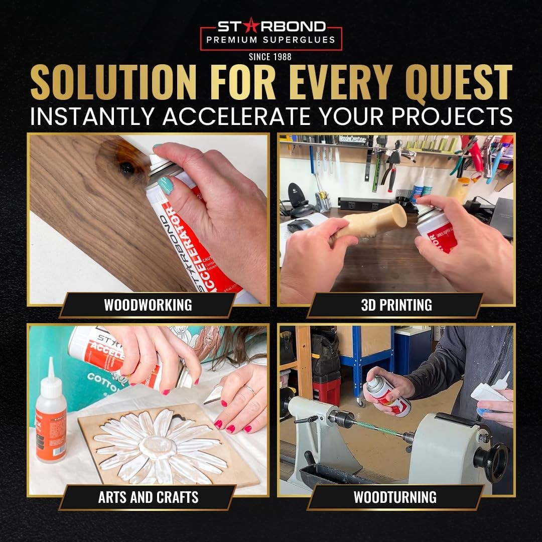 6 Ounce CA Glue Spray – Fast Drying, Low Viscosity, No Waste Bonding Solution