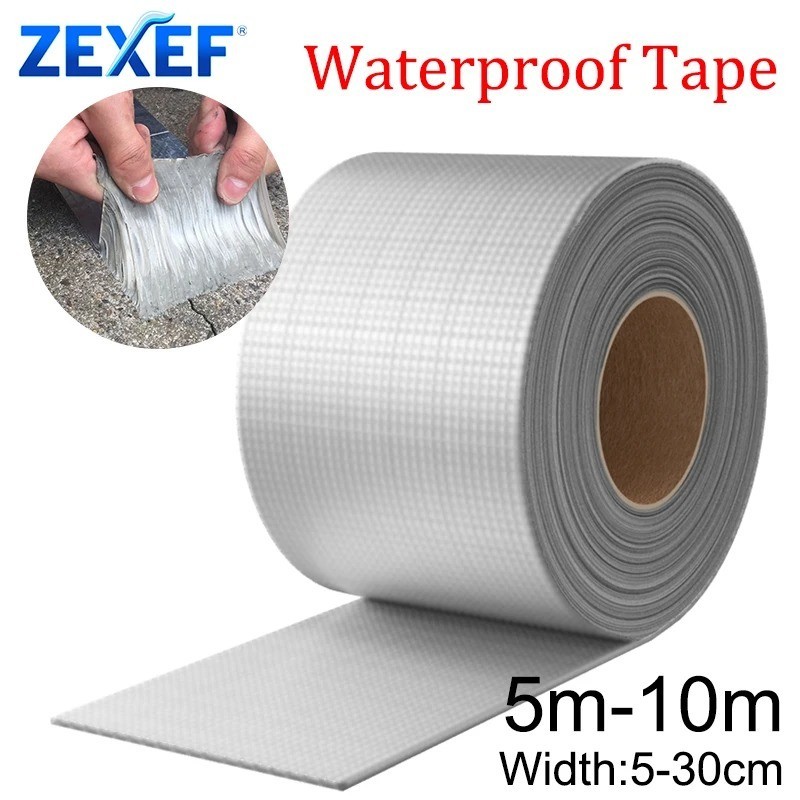Waterproof Tape Aluminum Butyl Tape w/Adhesive for Leak Repair Roof Patching
