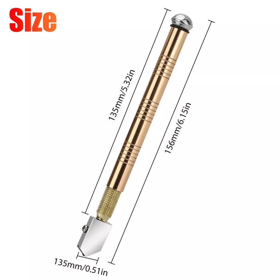 Professional Glass Cutter Metal Carbide Precision Anti-Skid Cutting Tools USA