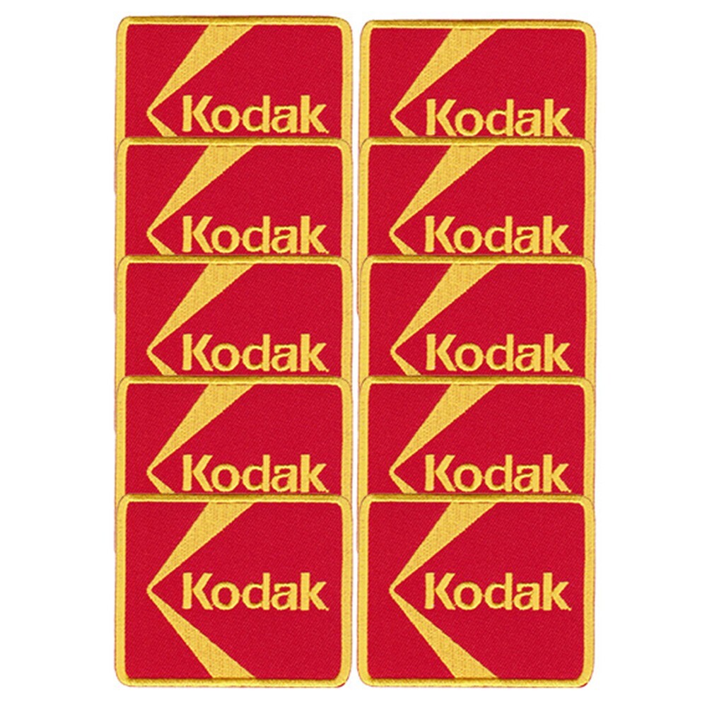 10 pcs KODAK Camera Logo Size 2.9″x2.4″ Sew Iron On Embroidery Applique Patch