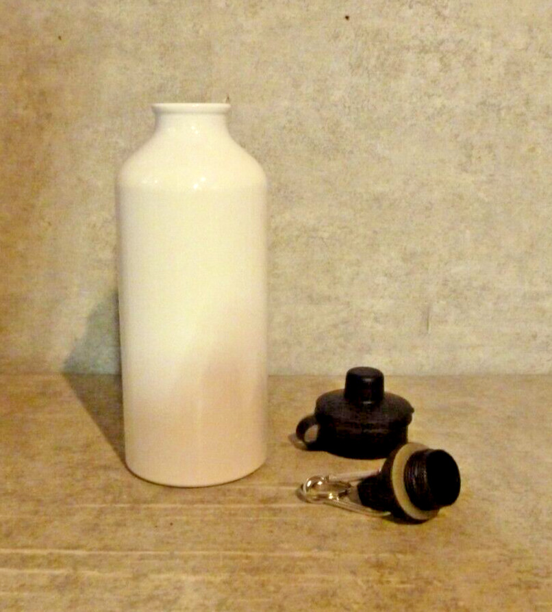 Sublimation Blank White Sport Aluminum Bottle Portable Two Tops Bottle **
