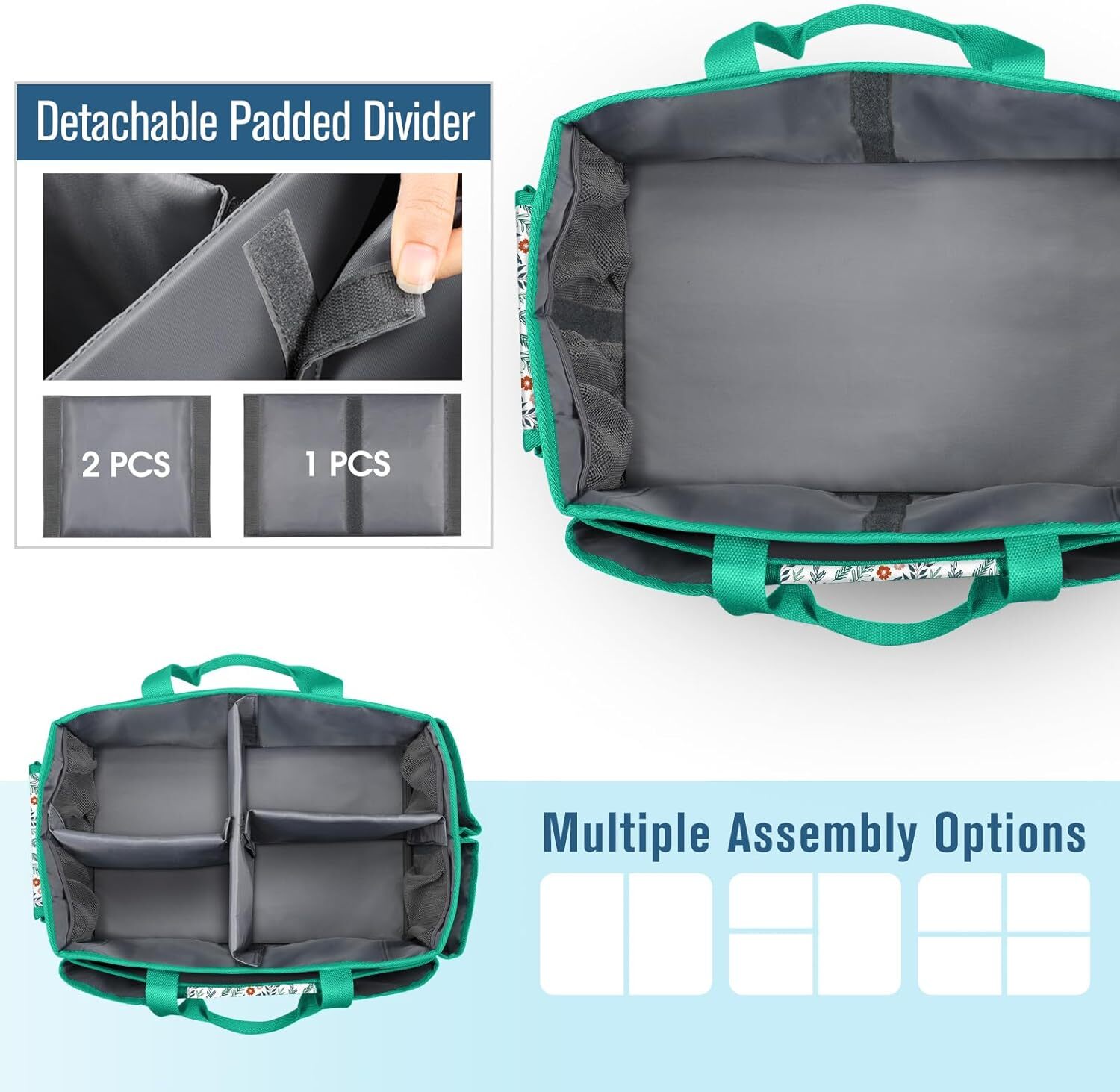 Multi-functional Craft Storage Tote Bag Scrapbooking Carrying Case Storage Caddy