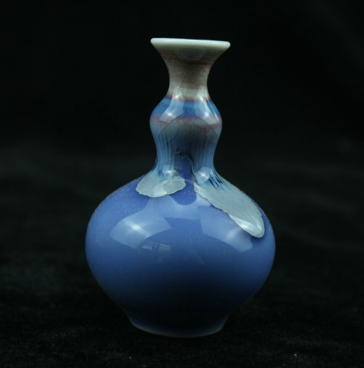 7 cm Chinese Jun Kiln Porcelain Vase Bottle Old Pottery flower vase
