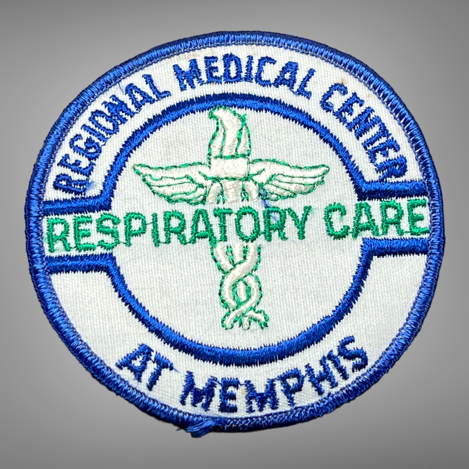 Vintage Embroidered Sew On Patch REGIONAL MEDICAL RESPIRATORY CARE MEMPHIS