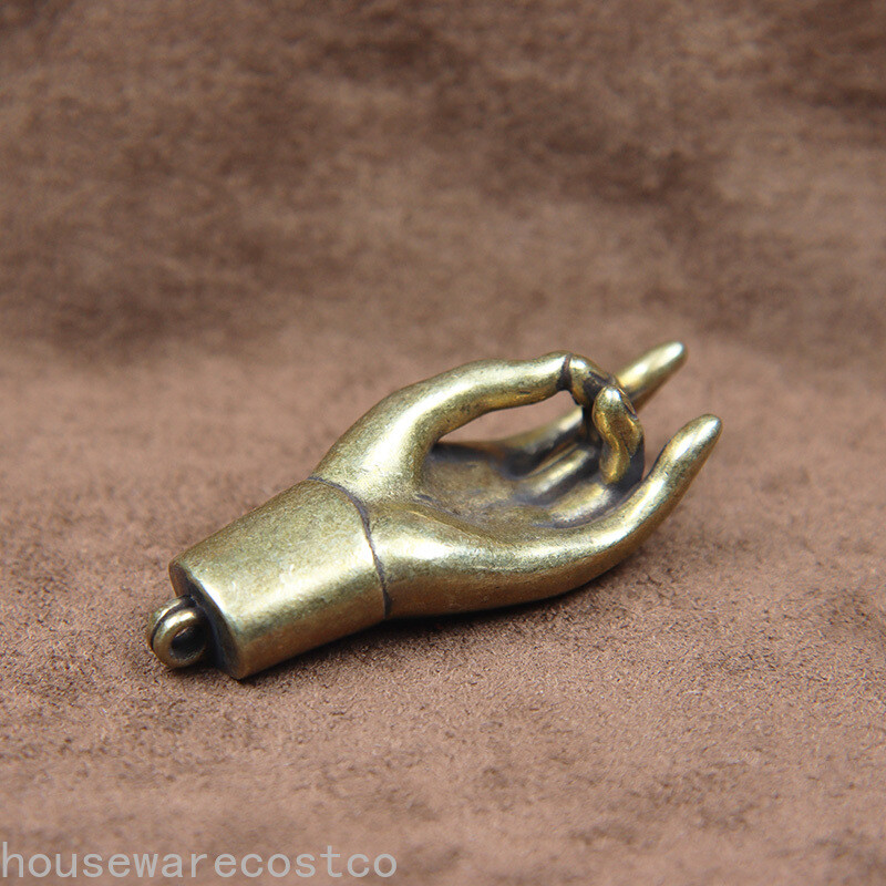 Copper LuckBuddha Hands Figurines Ornaments Vintage Brass Home Decorations