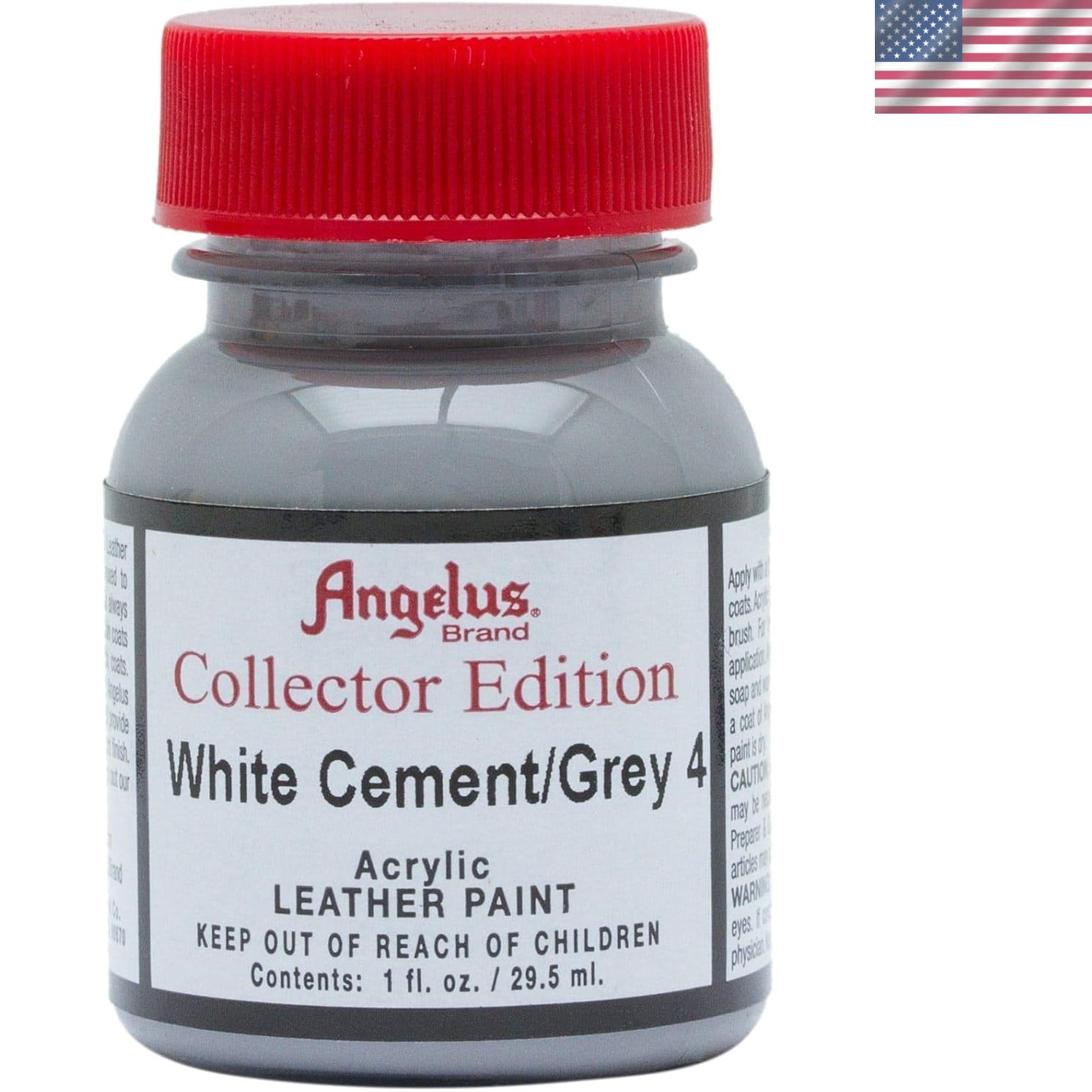 Transform Your Kicks: White Cement Acrylic Leather Paint, 1 oz Collector Edition