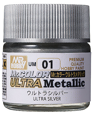 Mr. Hobby UM01 Mr. Color Ultra Metallic Silver Paint 10ml – US