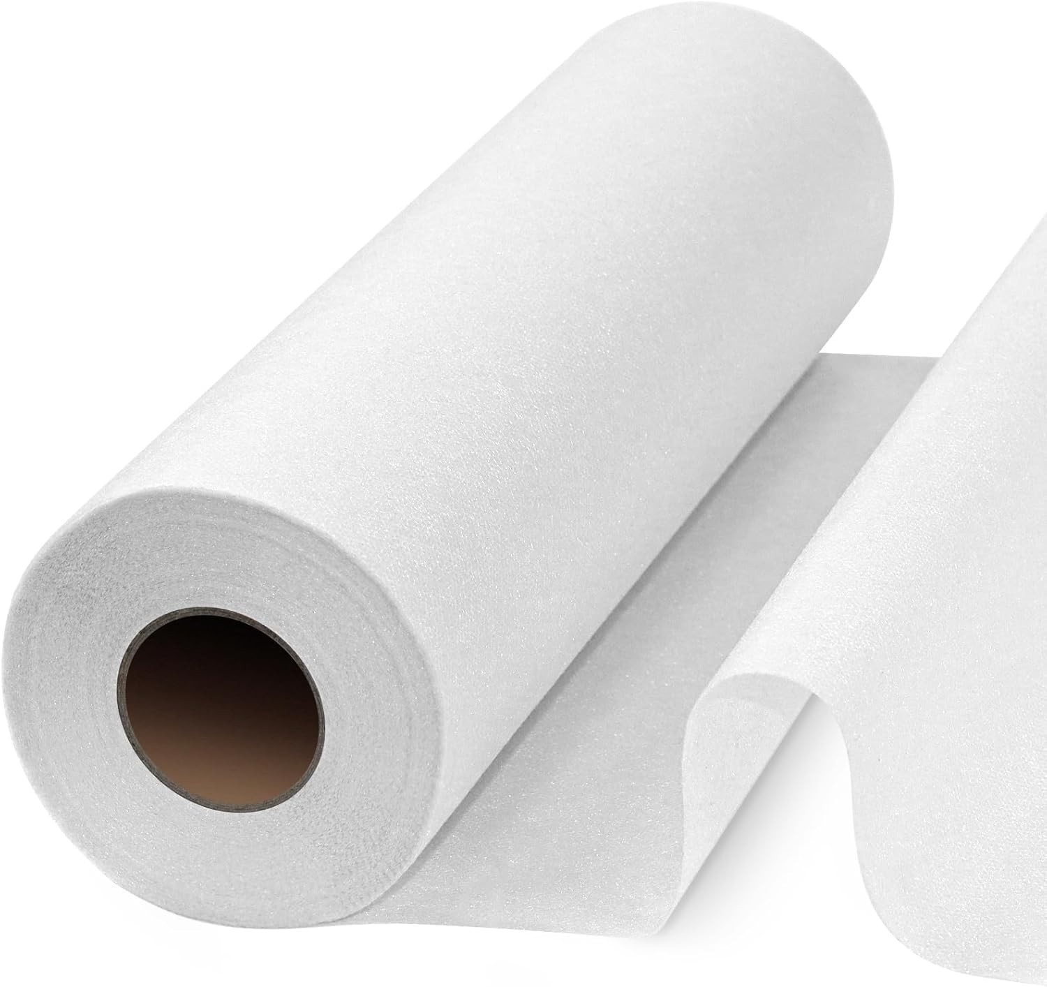 Lightweight White Iron On Non Woven Fusible Interfacing Fabric 30 Yard Roll
