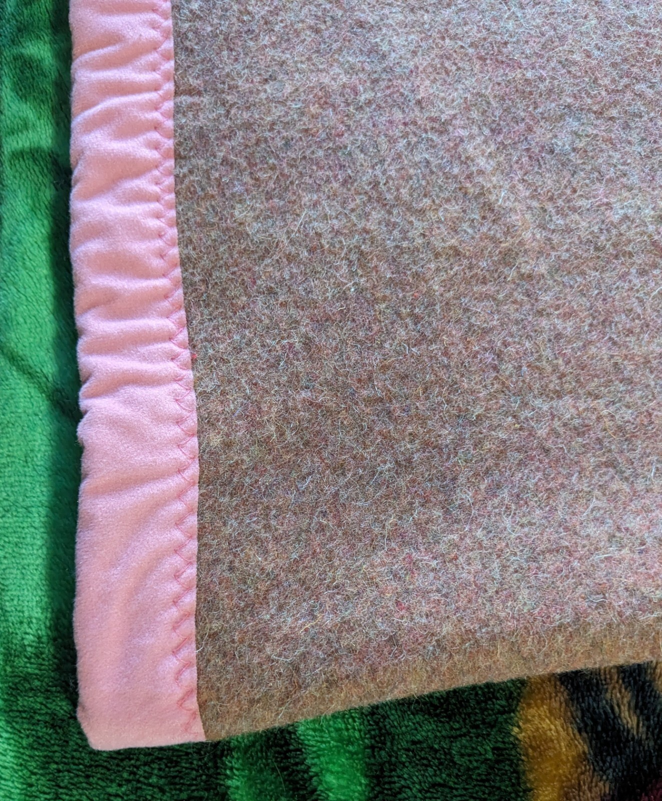 Antique Rare Wool 1930s Tianjin Blanket Factory Ferret XUE DIAO 61”x79” Chinese