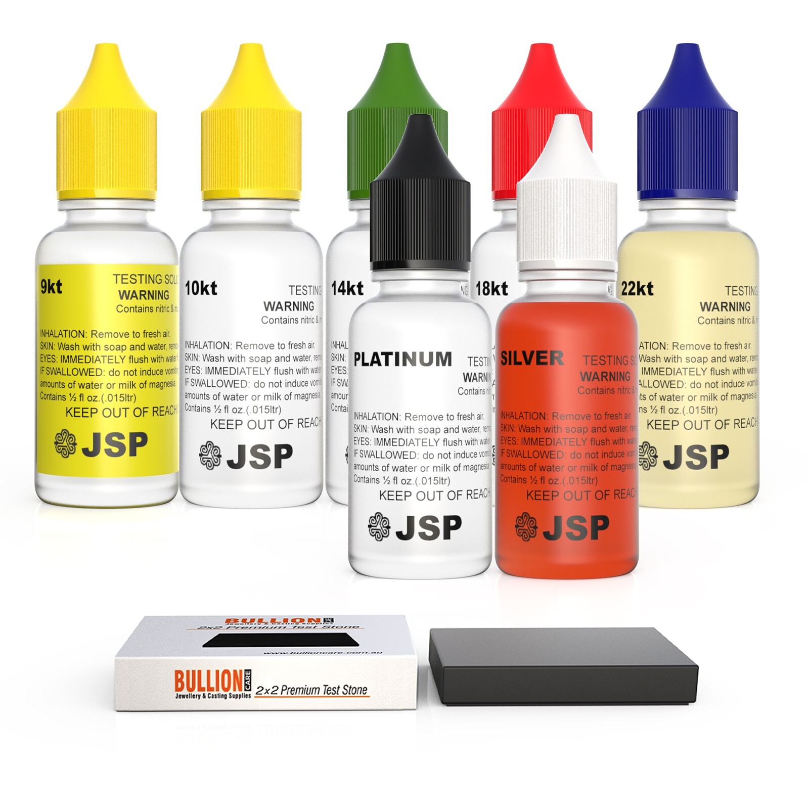 Gold Silver Platinum Acid Test Kit – 9k 10k 14k 18k 22k Stone Jewelry Tester JSP