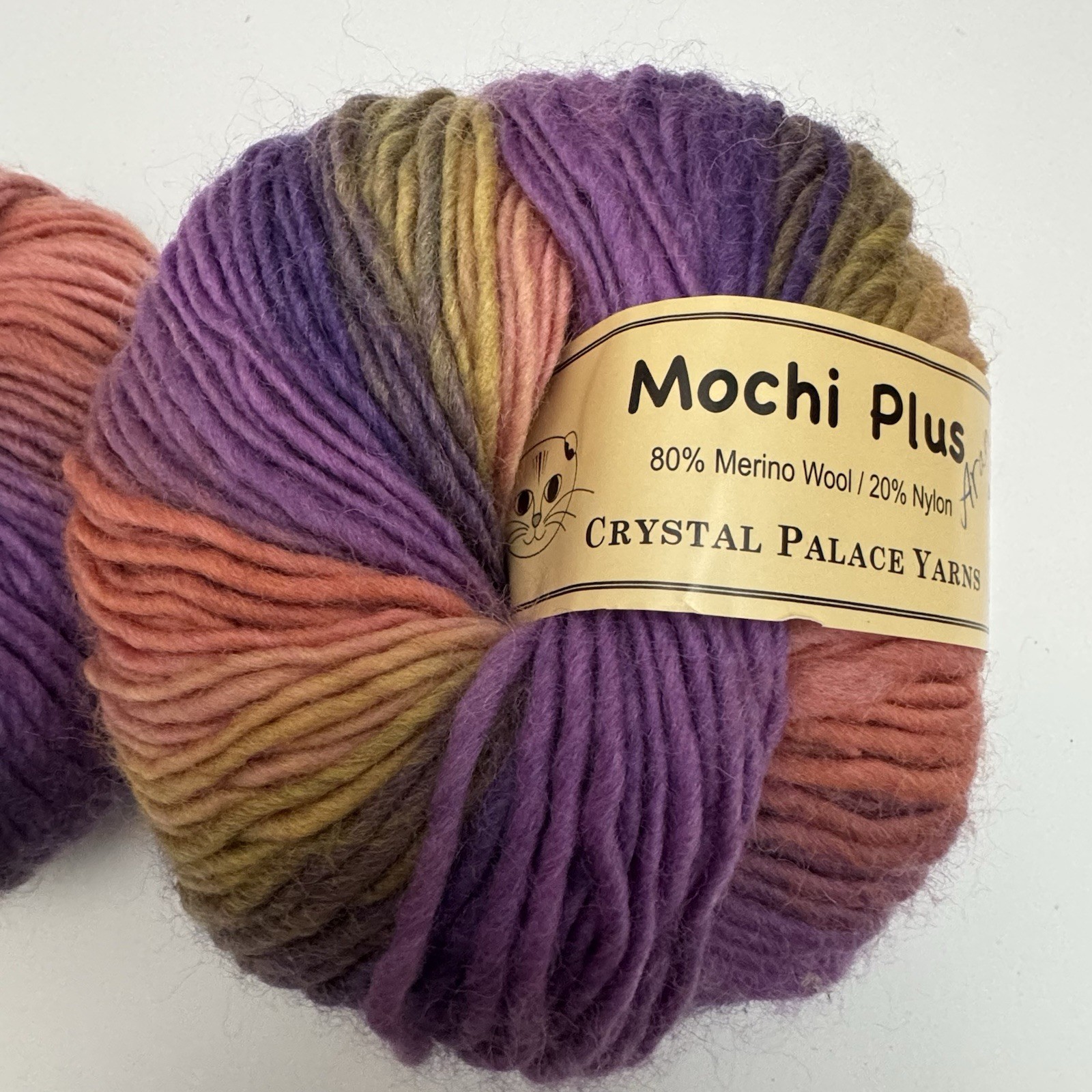 2 Crystal Palace Mochi Plus Self Striping, Merino Wool Blend Yarn 50g 95y (634)