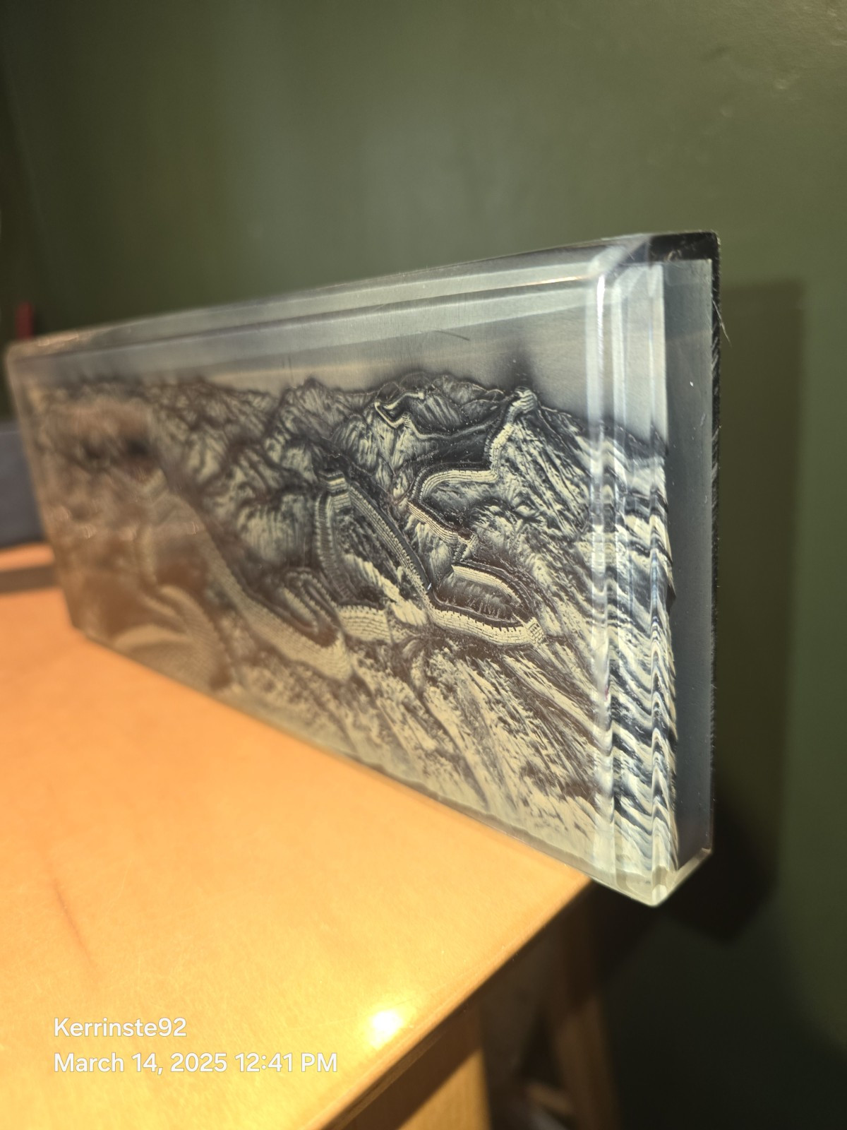 GREAT WALL OF CHINA SCENIC 3D ART STANDING PLAQUE MCM CHINESE DECOR 10″ X 4.5″