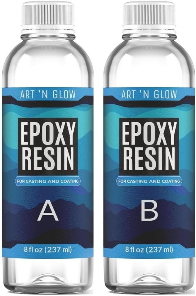 Crystal Clear Two-Part Epoxy Resin Kit – 16 oz for Creative Project Success