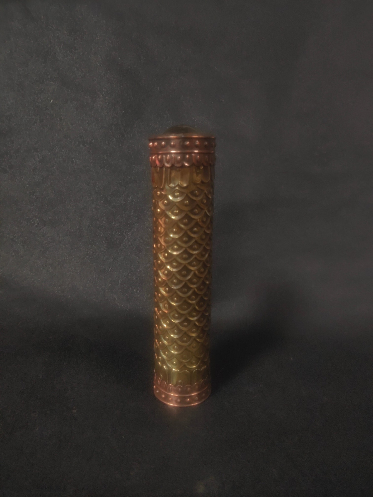 19cm noble brass copper carved cloud See Wonderful Scene optical kaleidoscope