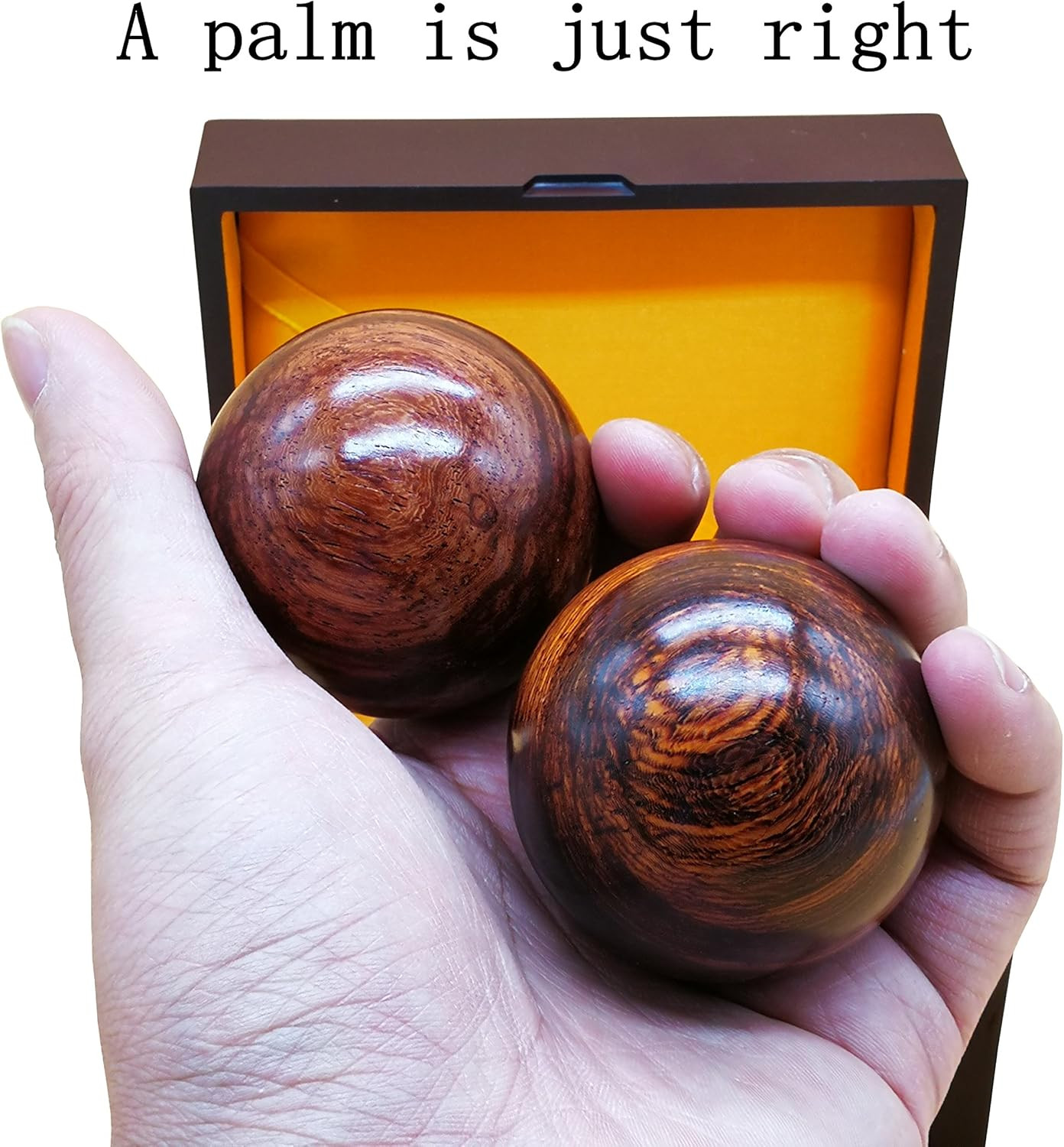 2 Inches Baoding Balls Chinese Health Exercise Stress Balls Rosewood