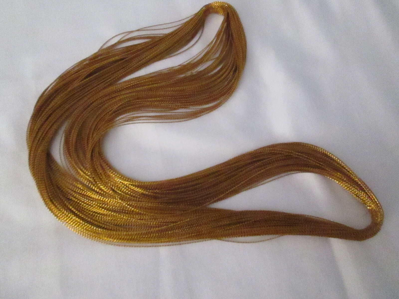100 yds – 1mm Antique Gold Cording, Great for Ornaments and Crafts, New