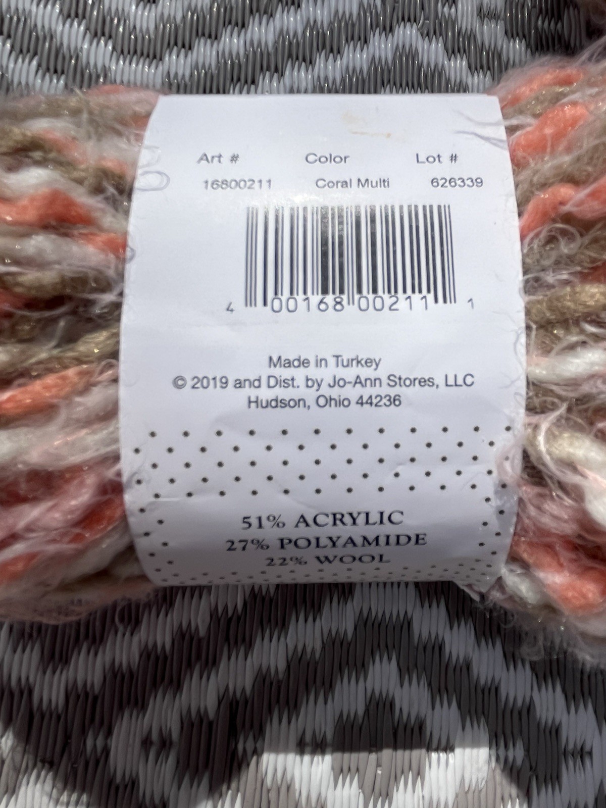 1lb + Buttercream Angel Hair Coral Multi Color Yarn Lot 2 Skeins & 1 Big Ball